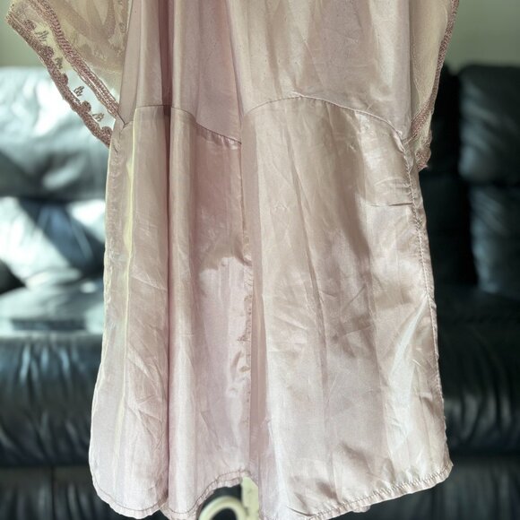 TwentyOne Blush Beaded Sequin Art Deco Slip Dress - Picture 4 of 12